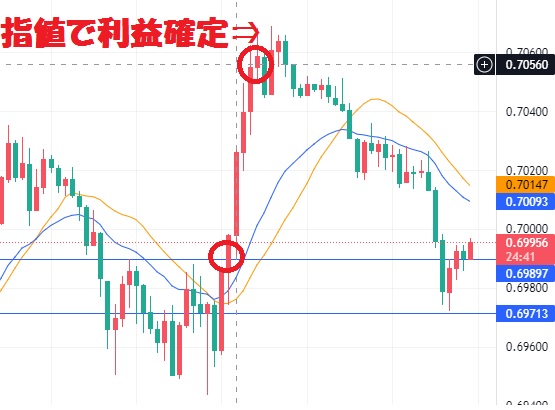 利益確定